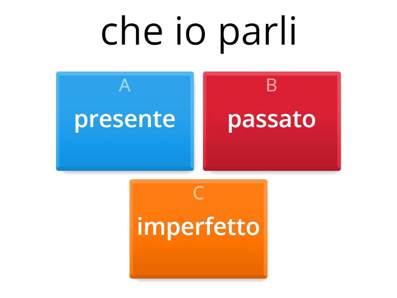 Verbi Modo Congiuntivo - Quiz