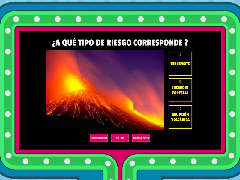 RIESGOS NATURALES - Gameshow Quiz