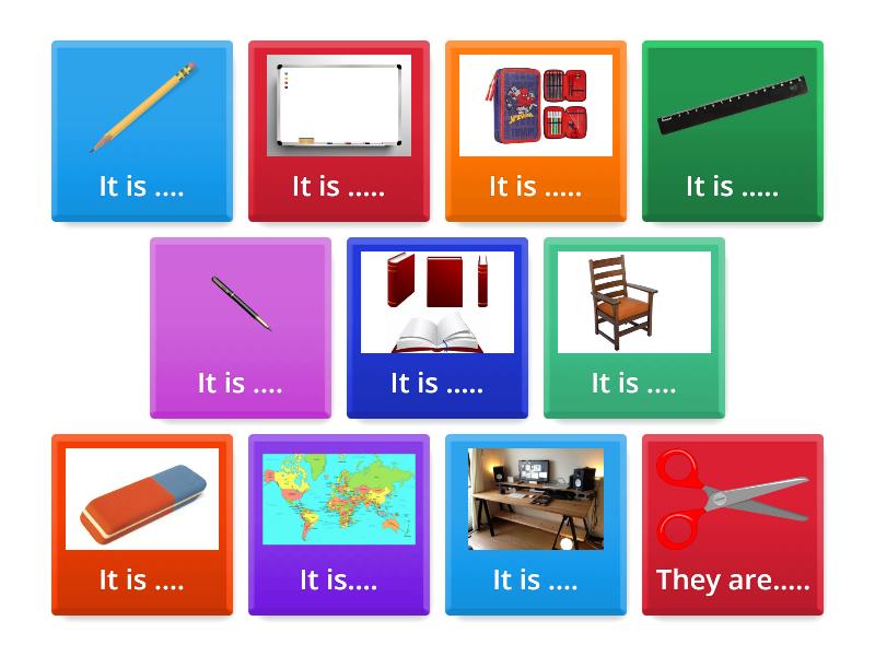 School objects It is.. - Flip tiles