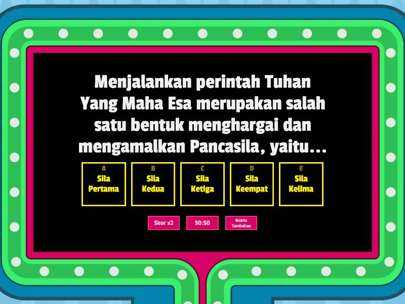 MEMAHAMI KEDUDUKAN DAN FUNGSI PANCASILA - Gameshow Quiz