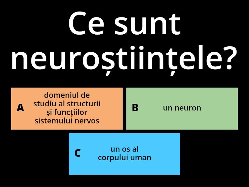 wordwall biologie clasa 7 sistemul nervos