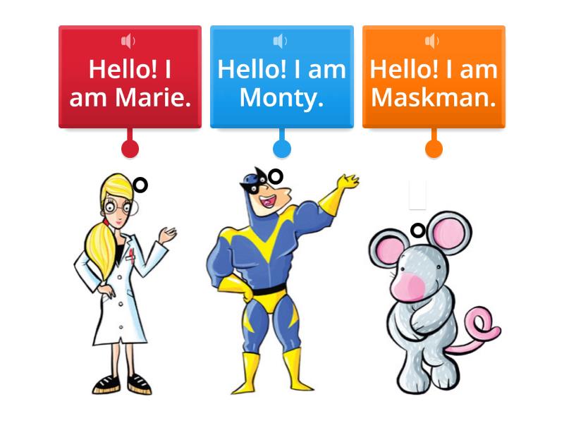 Kid's box starter unit 1 - Labelled diagram