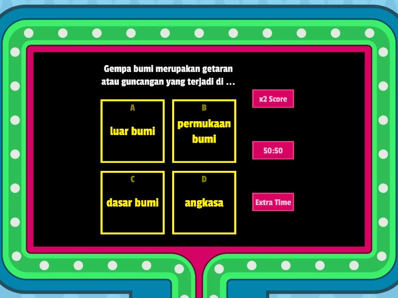 QUIZ-GEMPA BUMI - Gameshow Quiz