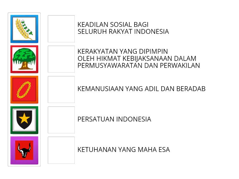 MENGENAL LAMBANG PANCASILA - Match up