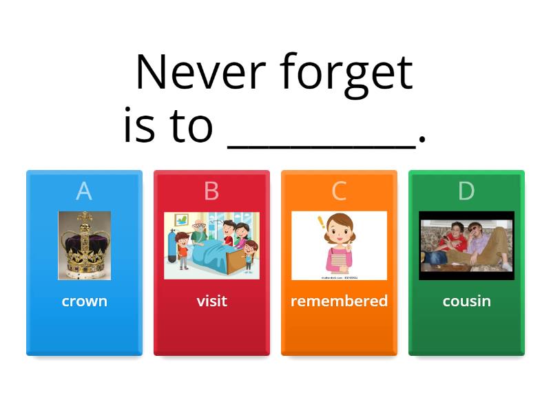 L2 / Target Vocabulary - My Family - Quiz