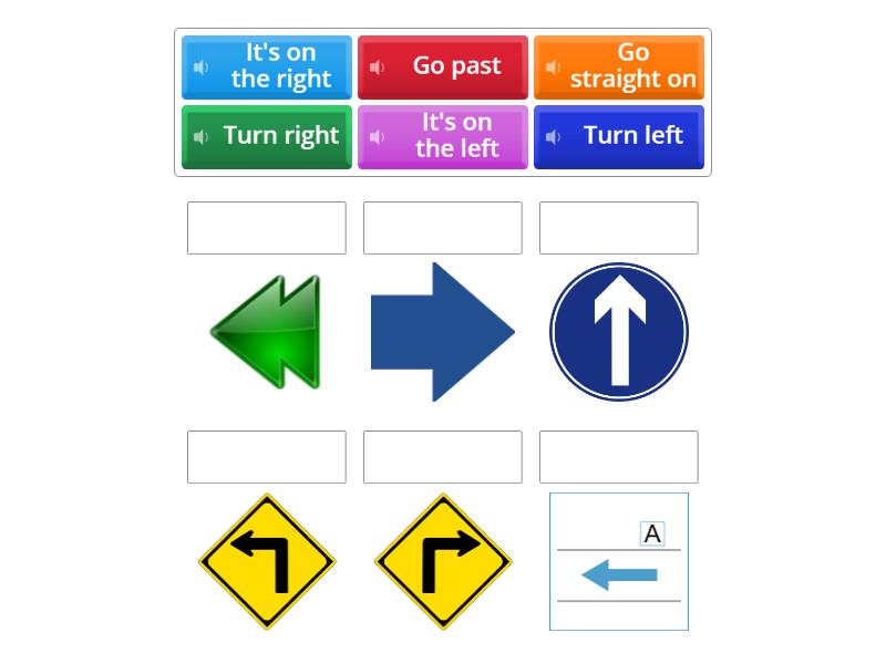 GG 2 Unit 5.4 Giving directions - Match up