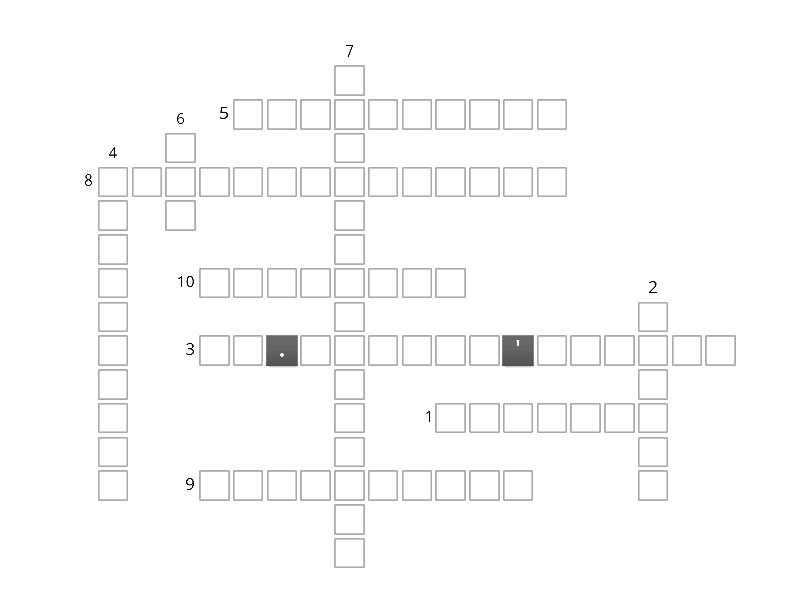 THE ENGLAND - Crossword