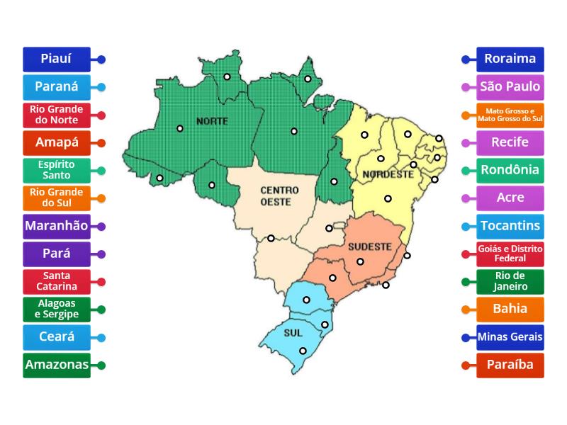 Estados E Regiões : Regiões do Brasil: estados e capitais ...