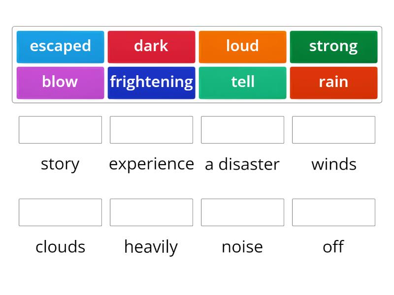 Natural Disasters 7C - Match up