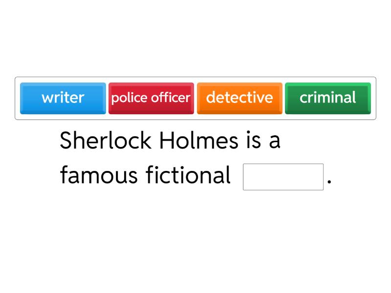 Sherlock Holmes Complete A Frase