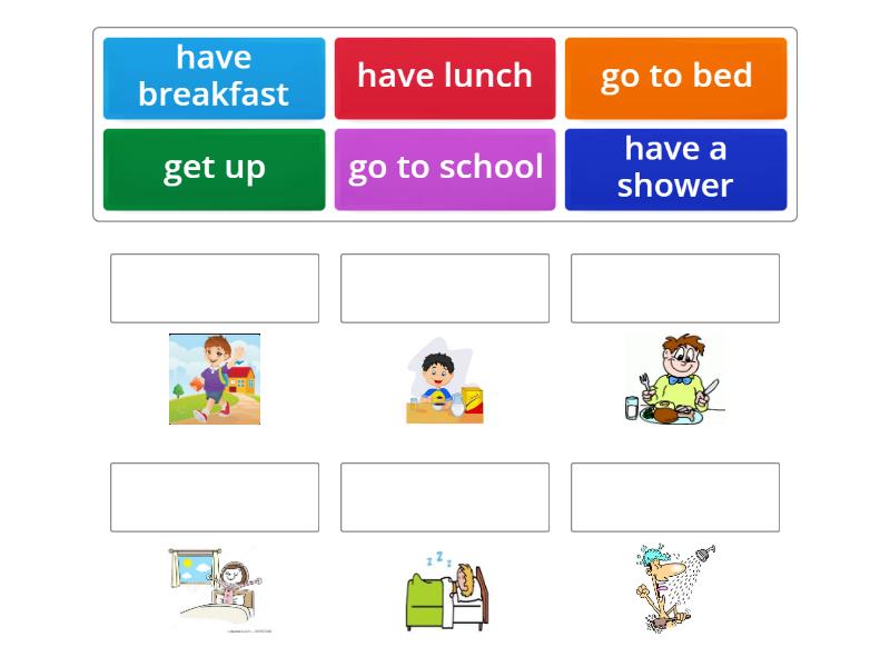 Everyday activities - Match up