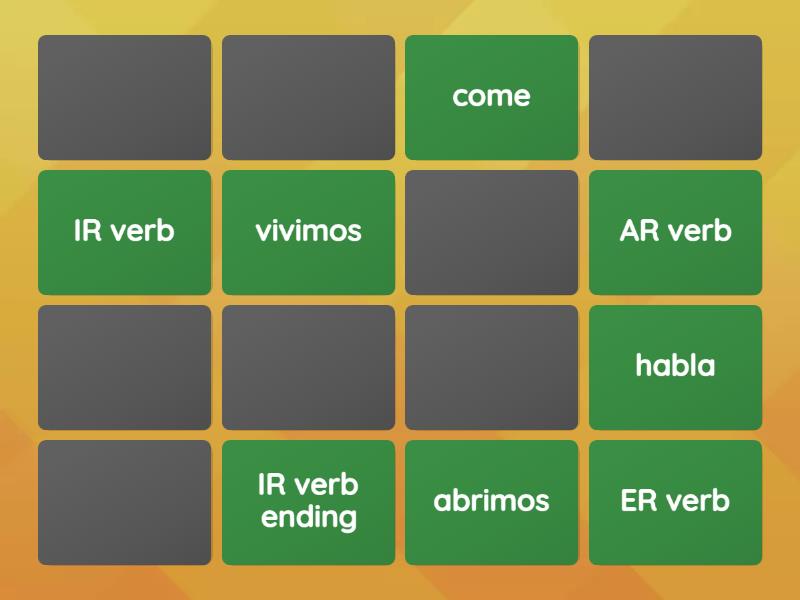 ar-er-ir-verbs-matching-pairs