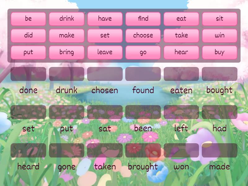 irrerugular-verbs-third-form-match-up