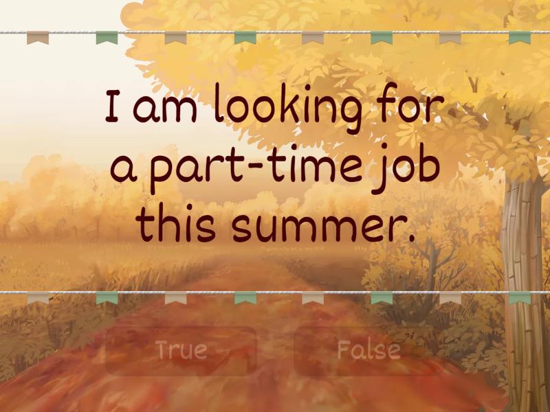 G.5 Present continuous tense 24 numbers. True or false