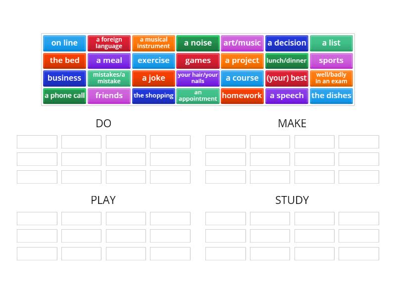 Do & Make - Group sort