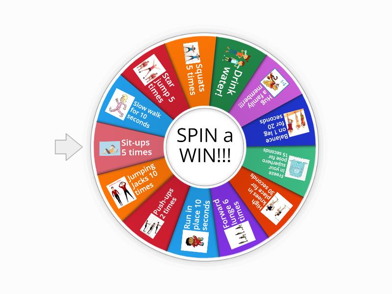 Wheel of Fitness - Spin the wheel