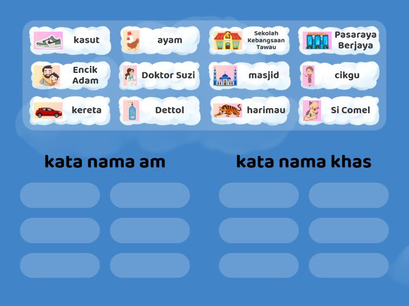 Kelaskan Kata Nama Am Dan Kata Nama Khas Group Sort 0826