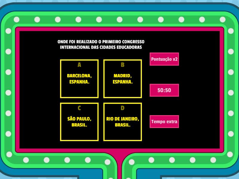 GAME SHOW CIDADES EDUCADORAS - Gameshow Quiz