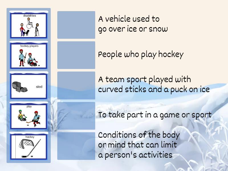 Hockey-definition match - Match up