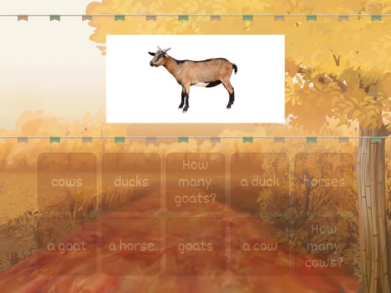 Unit 5 lesson 2: Farm animals- Find an match - Find the match