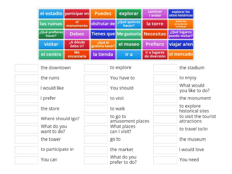 S2 M1.2 Vocabulary - Match up