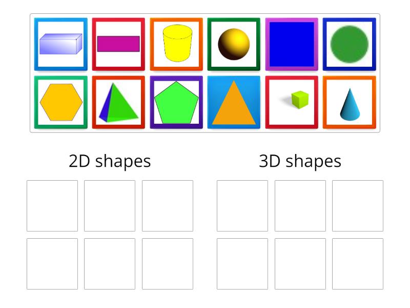 EL1 Sorting 2D and 3D shapes - Group sort