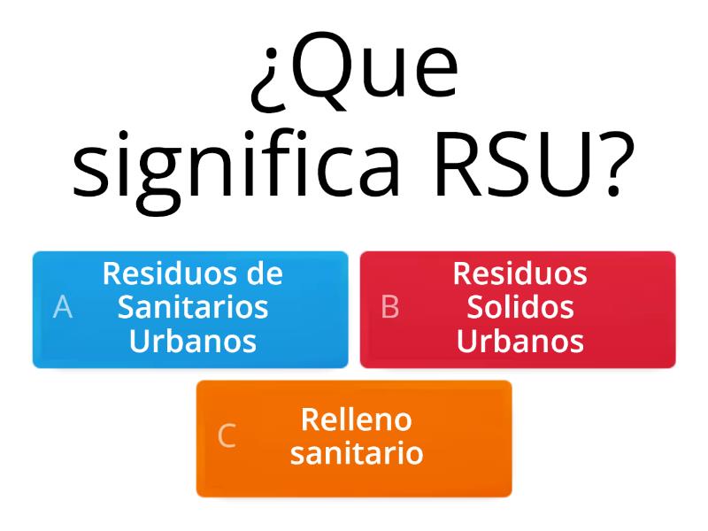 Gestion De Residuos - Quiz