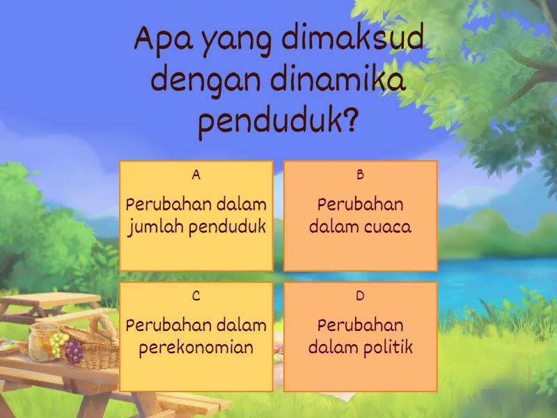 Dinamika Penduduk - Quiz