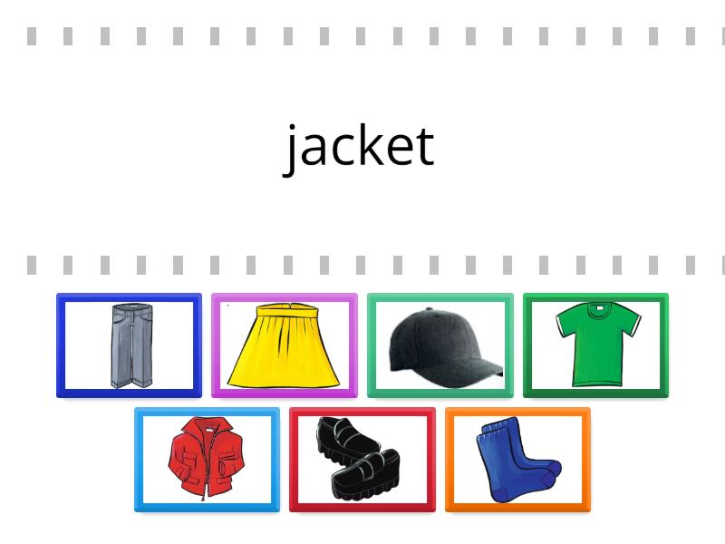 P1 UNIT 8 CLOTHES - Find the match