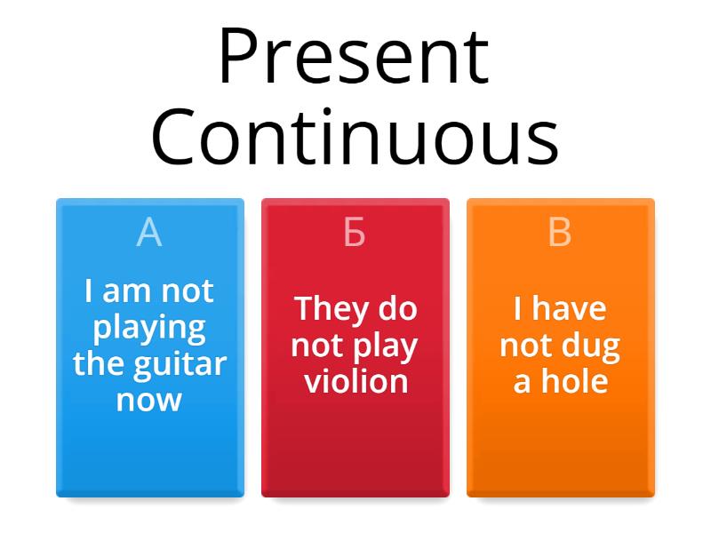 Present simple present continuous quiz