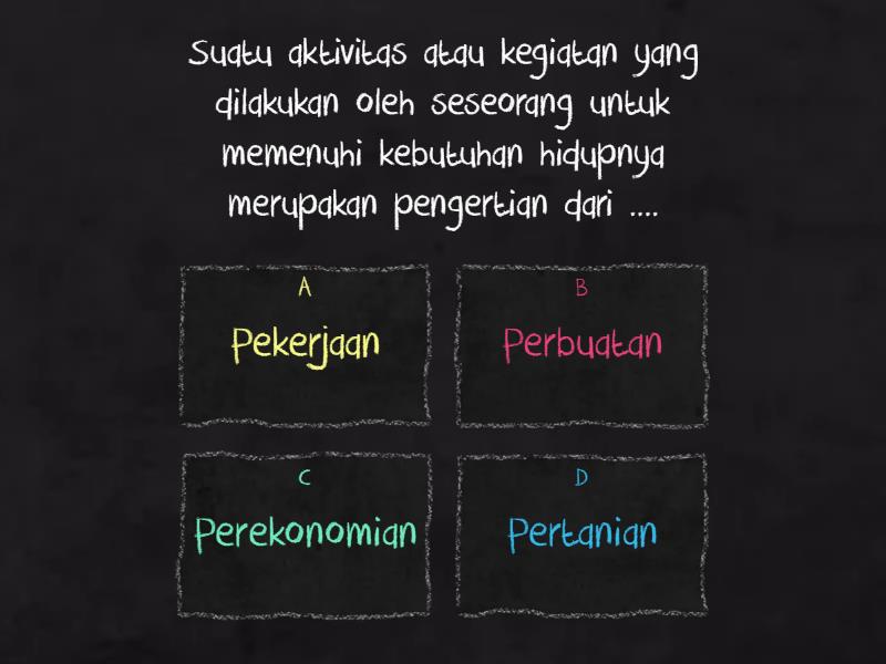 Jenis-Jenis Pekerjaan - Quiz