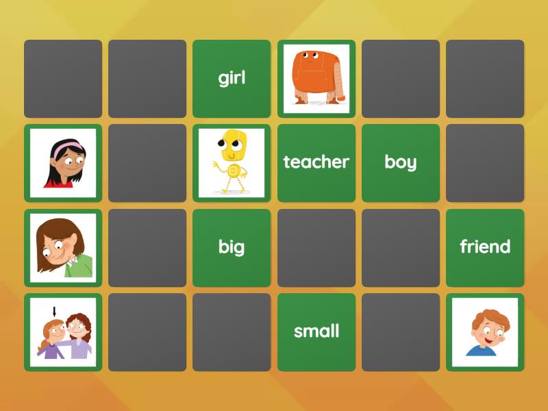 Academy stars 1 Unit 1 memo - Matching pairs
