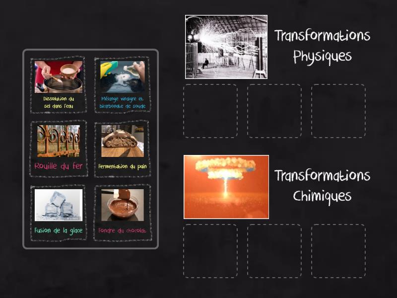 Comment peut-on distinguer une transformation physique d'une ...