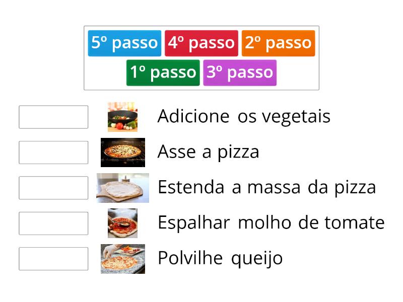 Passos De Como Montar Uma Pizza - Match Up