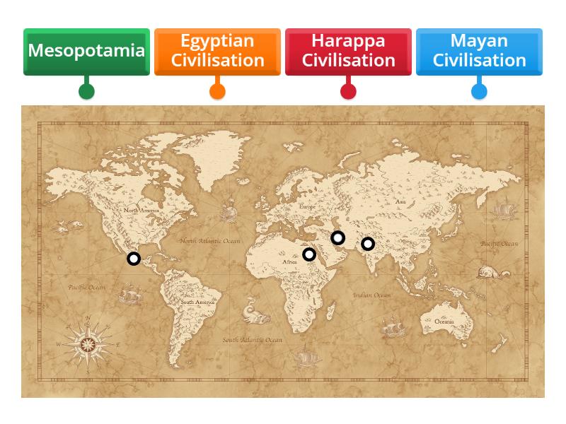 Ancient Civilisations - Labelled diagram