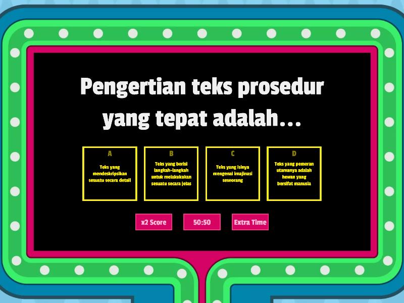 7D-Post Test Teks Prosedur - Gameshow Quiz