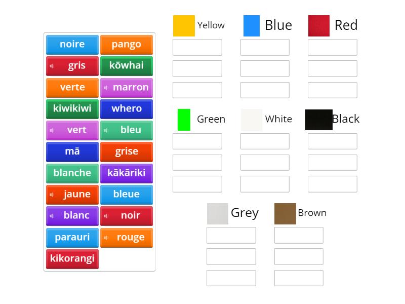 Les Couleurs - Group sort