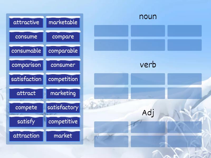 Lesson 2 - word families - Group sort