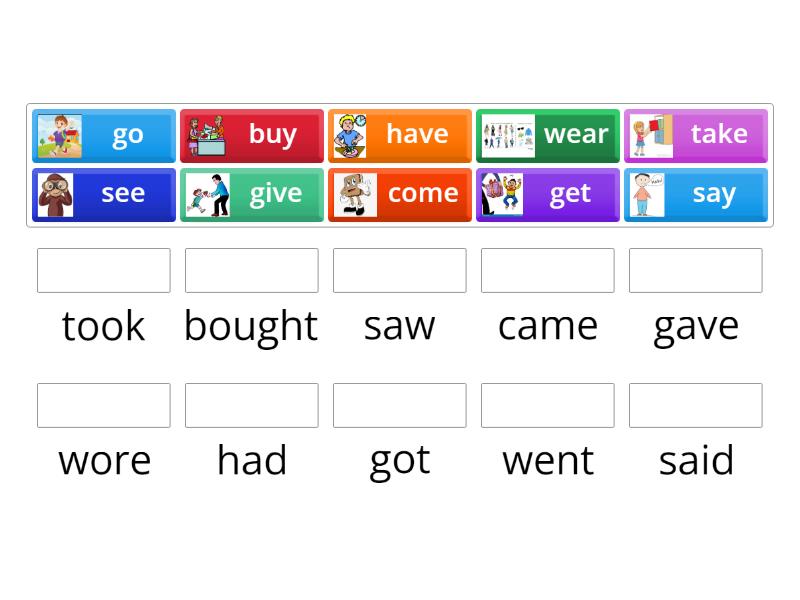 Past Simple (irregular verbs) - Teens 3 - Match up