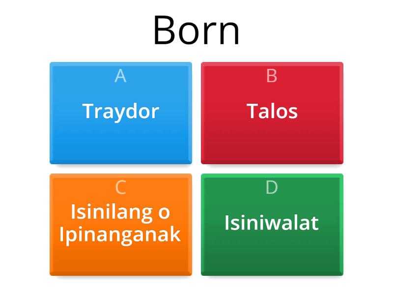 Jose Rizal (Talambuhay) - Quiz