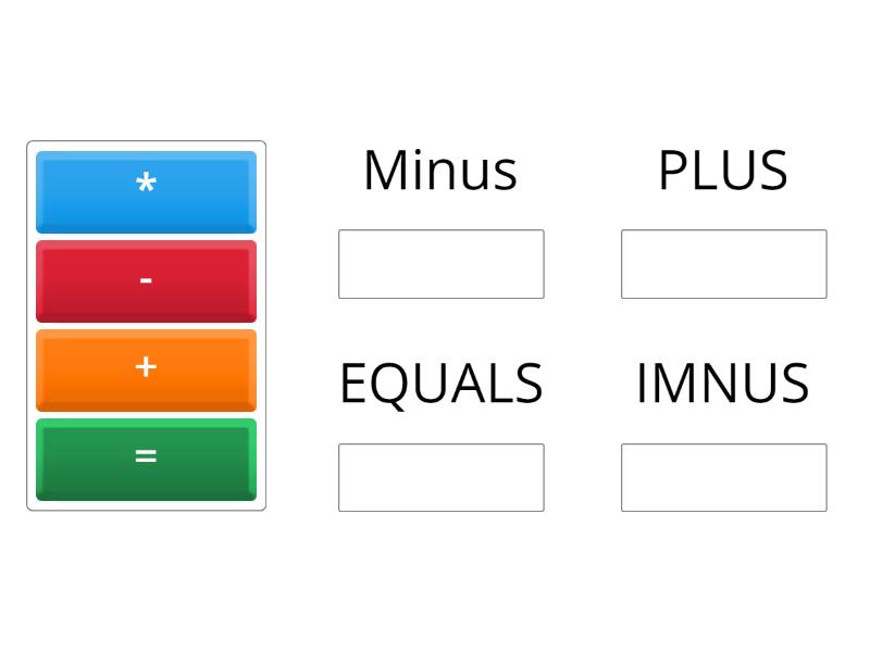 MATH SIGNS - Ordenar por grupo