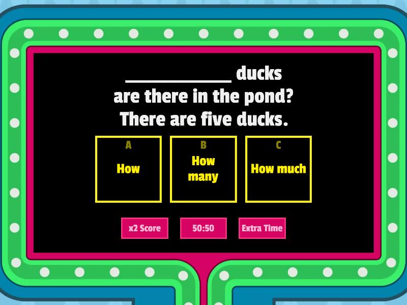 P5B Module 3 How questions - Gameshow quiz
