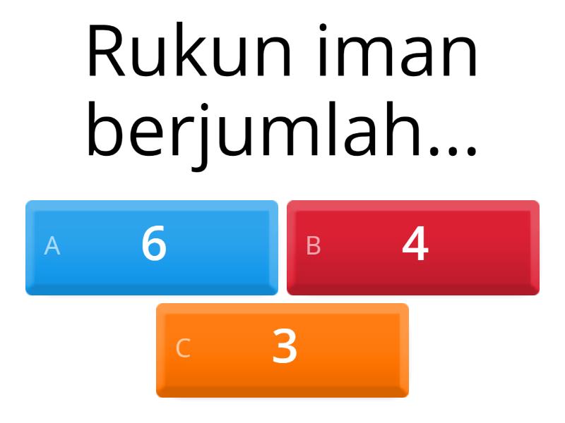 Rukun Iman - Quiz