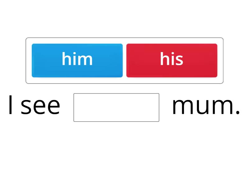 my his their - Complete the sentence