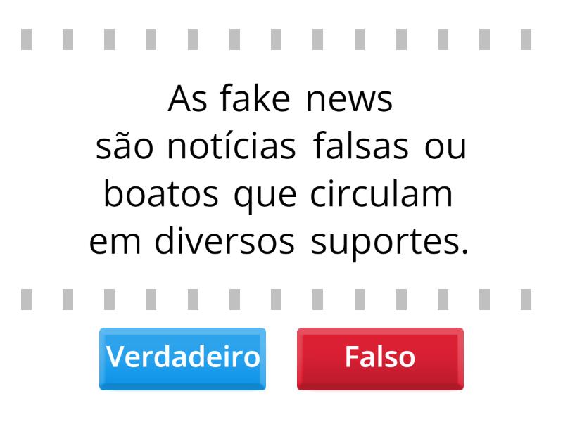 FAKE NEWS - True or false