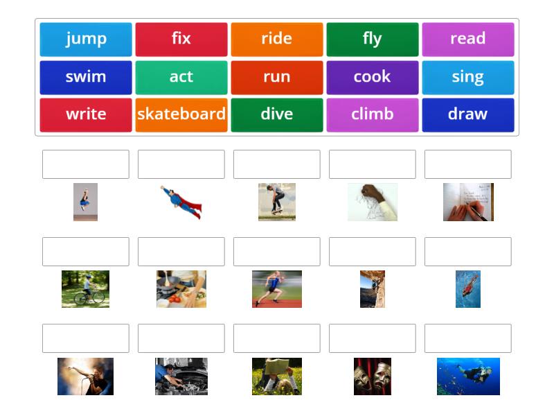 GG1 Unit 5 Verbs - Match up