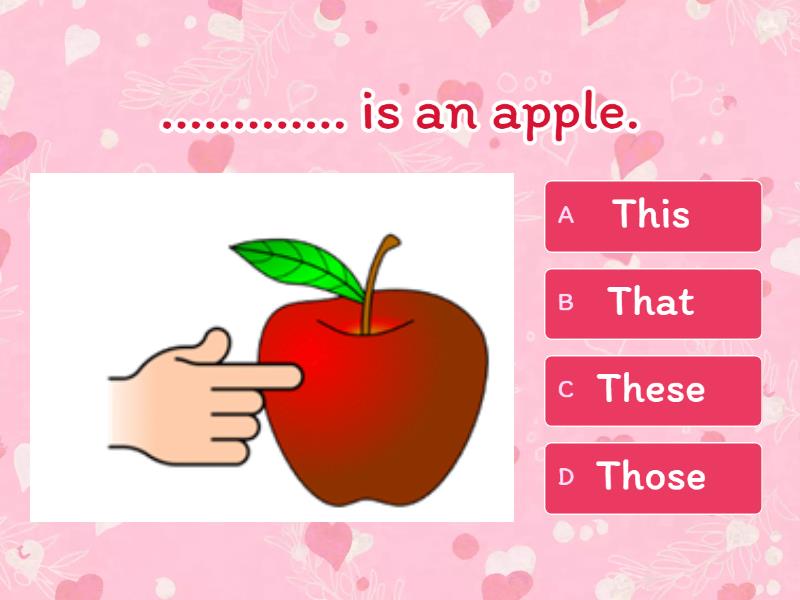 This/That/These/Those - Quiz