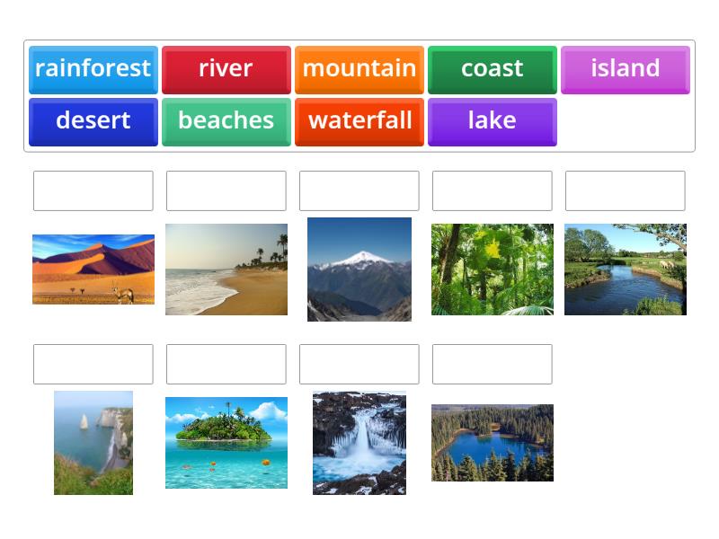 nature wonders - Match up
