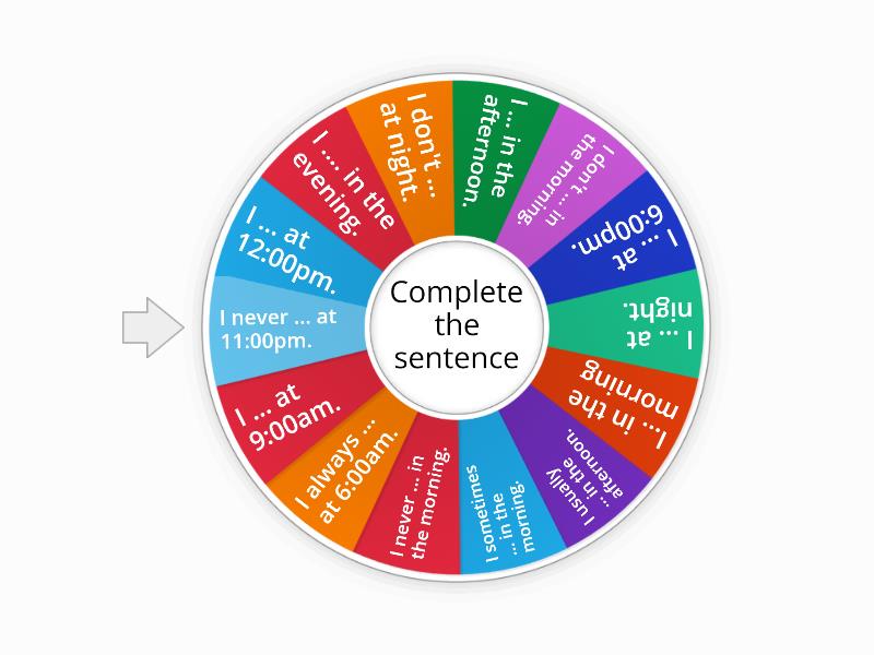 Daily Routine Wheel - Random wheel