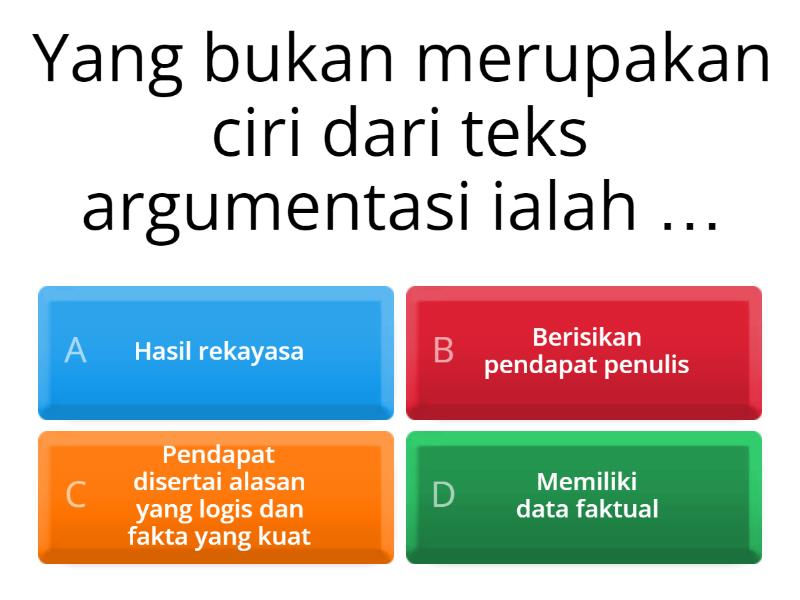 Teks argumentasi quiz
